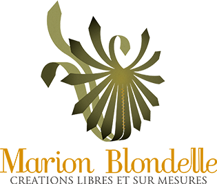 Logo Marion Blondelle -Création vêtements tissus et cravates